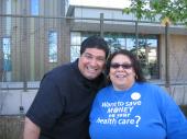 Cindy and Carlos at rally