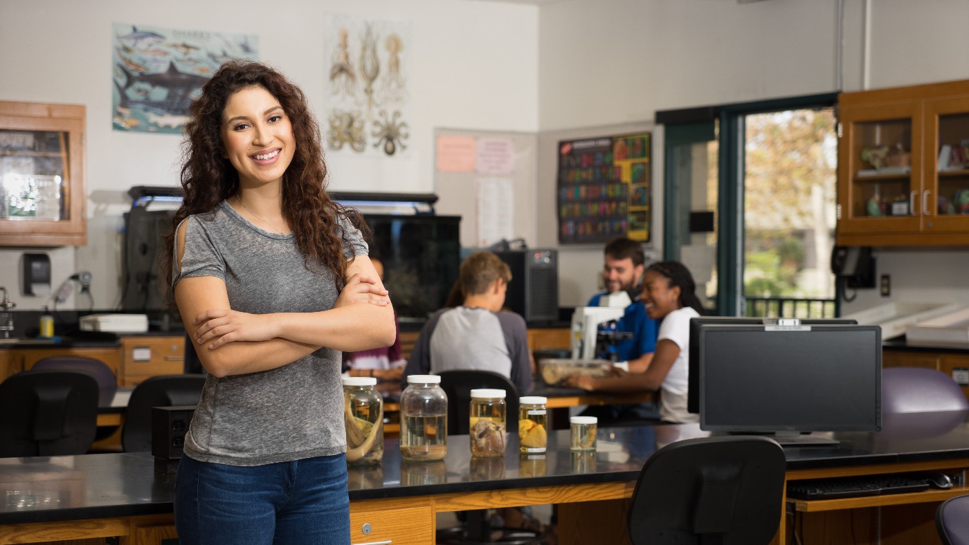 Student in Lab