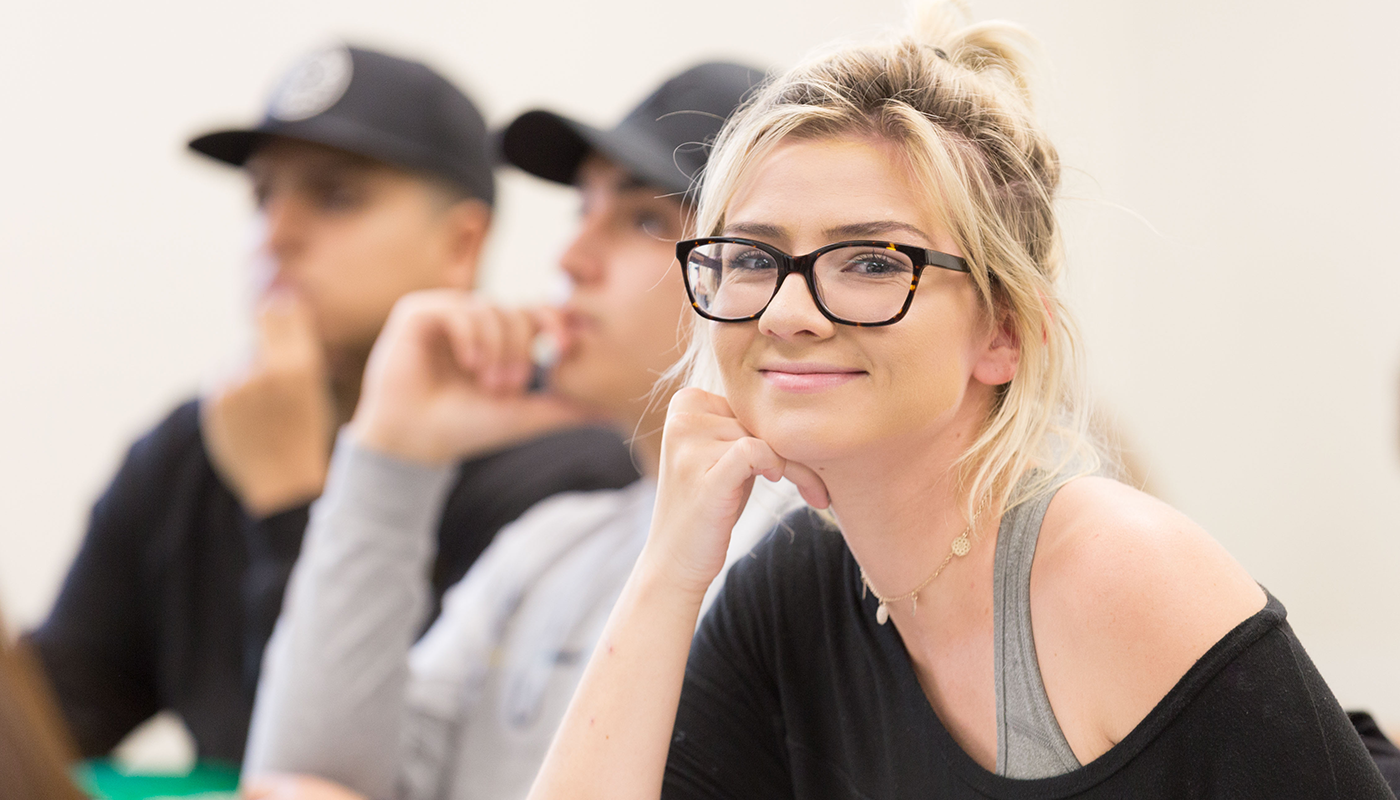 SBCC international student in class.